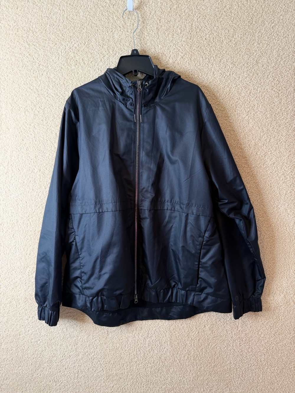 Core 10 Women’s Black Hooded Windbreaker Jacket Size 1X